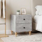  Noćni ormar s ladicama 2 pcs Betonska siva 43 x 34,5 x 48 cm | Eponuda.ba