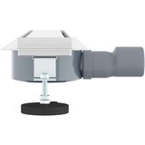 Tuš kanal 2-u-1 sa 360° sifonom Srebrno 50 cm | shoptok.hr