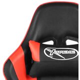 vidaXL Okretna igraća stolica crvena PVC | shoptok.hr
