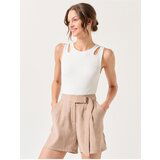 Jimmy Key Mink Straight Cut Normal Waist Plain Voile Shorts cene