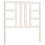  Posteljno vzglavje belo 106x4x100 cm trdna borovina, (20933894) | Shoptok.si