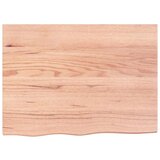 Stolna ploča svjetlosmeđa 80 x 60 x 2 cm tretirana hrastovina | shoptok.hr