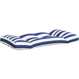  Blazina za palete 2 kosa modre in bele črte oxford blago, (20657474) | Shoptok.si