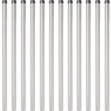 vidaXL Ograde 12 pcs Srebrno 100 cm Čelik s praškastim premazom | shoptok.hr