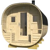 Male kuće Vanjska sauna PORI 240 × 400 cm – bez završnog krovnog pokrova | shoptok.hr
