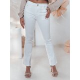 DStreet Spodnie damskie jeansowe dzwony ELVIRA białe | Shoptok.si