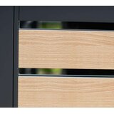 WESTMANN metalna obloga za 5 kantI za smeće Planum | 5x240L | Drveni izgled | 410x90x120 cm - BRANDED IN GERMANY | shoptok.hr