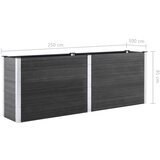  Visoka greda 250x100x91 cm WPC siva | Shoptok.si