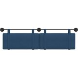  Držeće uzglavlje Zidne Jednobojno Plava 170 x 55 x 5 cm tkanina - Plava 160 cm bez LED svjetla | shoptok.hr