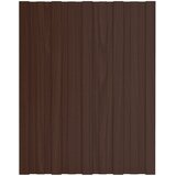 Krovni panel 12 pcs Smeđa 60 x 45 cm Pocinčani čelik | shoptok.hr