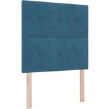 Box Postelja z vzmetnico z vzmetnico Temno modra 120 x 190 cm Žamet, (5000128354) | Shoptok.si