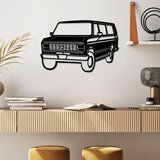 Wallity zidna dekoracija ford club wagon old van, 60 x 40 cm, crna | ePonuda.com