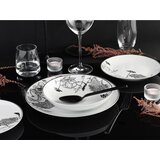Creatable Jedilni Servis Luna Black Flower, 18-Delni | Shoptok.si