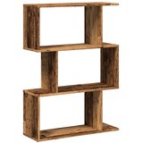 Sobna pregrada / regal za knjige 3 razina 70x24x97 cm drveni | shoptok.hr