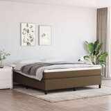  Box spring posteljni okvir temno rjav 180x200 cm blago Cene