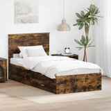  Konstrukcija postelje Dimljeni oreh 90 x 190 cm Konstruiran les, (5000103615) | Shoptok.si