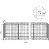  Gabion s žicom debljine 3 5 mm i mrežom 5x10 cm 600x100x100 cm - 100 cm 100 cm 600 cm | shoptok.hr