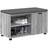  Klupa za hodnik s jastukom Sivi Sonoma 80 x 38 x 46 cm | shoptok.hr