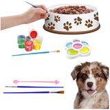  Kreativni set zdjelica za pse za slikanje, kistovi, DIY 6 kom. | shoptok.hr