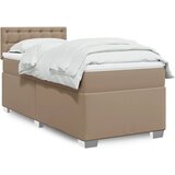  Krevet s oprugama i madrac cappuccino 80x200 cm od umjetne kože | shoptok.hr