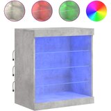  Komoda s LED svjetlima siva boja betona 60,5x37x67 cm | shoptok.hr