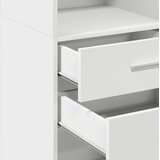  Visoka komoda bijela 45 x 42,5 x 124 cm od konstruiranog drva | shoptok.hr
