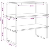  Konzolna stolica Hrast sonoma 80 x 41 x 75 cm Konstruirano drvo | Eponuda.com