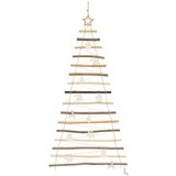 vidaXL Božično drevo med 80 LED Naravna 150 cm polno jesenovo drvo | Shoptok.si