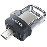 San Disk USB ključek 3.0 32GB ULTRA DUAL, srebrno-črn (SDDD3-032G-G46)