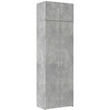 Ormarić za pohranu boja betona 70x42,5x225 cm konstruirano drvo | shoptok.hr