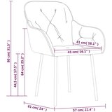 Jedilni stoli 2 kosa črn žamet, (20700998) | Shoptok.si