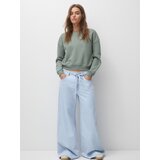 Pull&Bear Sweater majica zelena | shoptok.hr
