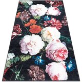 RugsX Preproge ANDRE 1629 pralna preproga rože vintage protizdrs 160x220 cm Črna | Shoptok.si