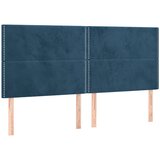  s oprugama i madracem tamnoplavi 200x200 cm baršunasti | shoptok.hr