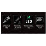 Manta LED svjetleća oznaka Božićna jelka, 28x16cm, plexi SNL106MT | shoptok.hr