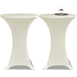Maison Chic Prevleka za zunanjo pohištvo - Raztegljivo Pregrinjalo za Visoke Barske Mize Ø80 2 Kosa Krem Barve, (21795507) | Shoptok.si