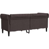  Dvosjed Chesterfield tamnosmeđi od tkanine | shoptok.hr