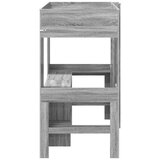  Postelja na podstrešju z mizo Siva Sonoma 75 x 190 cm, (5000137013) | Shoptok.si