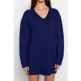 Trendyol Navy Blue Mini Knitwear Soft Texture Dress | shoptok.hr