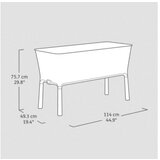 Keter Saksija sa nogarima Easy Grow 120L 114x49,3x75,7cm CU 230297 | ePonuda.com
