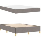  Krevetna konstrukcija Sivo-smeđa 140 x 190 cm tkanina | shoptok.hr
