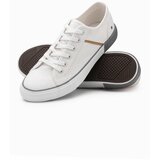 Ombre Classic men's sneakers with rivets - white cene