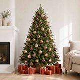 Set božićnih kuglica 50 kom. Boja šampanjca i smeđa 8 cm | shoptok.hr