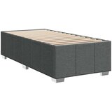  Okvir kreveta s oprugama i madrac tamnosivi 80x200cm od tkanine | shoptok.hr