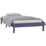  Posteljni okvir siv 90x190 cm trden les, (21073582) | Shoptok.si