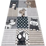 RugsX Preproge Preproga FUN Pets za otroke, živali siva 80x150 cm Siva | Shoptok.si