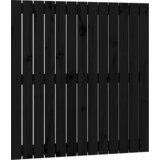  Uzglavlje za krevet Crno 82,5 x 3 x 90 cm od masivne borovine | shoptok.hr
