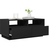  Stolić za kavu s LED svjetlima crni 90x49x40 cm | shoptok.hr