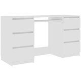  Pisaći stol bijeli 140 x 50 x 77 cm od konstruiranog drva | Eponuda.com
