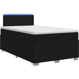  Boxspring krevet s madracem Crna 120 x 200 cm Tkanina | shoptok.hr